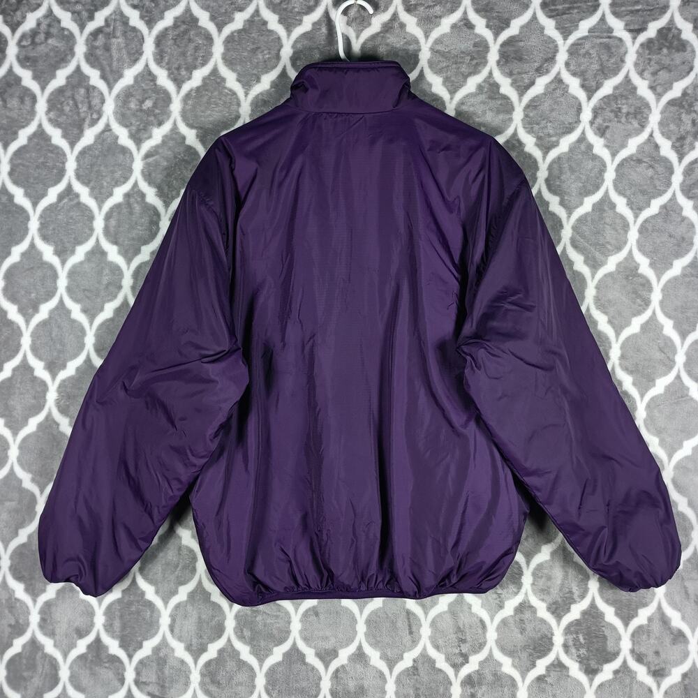 Eddie Bauer Ebtek Jacket Mens Small Purple Half Zip Insulated Windbreaker - Picture 4 of 8